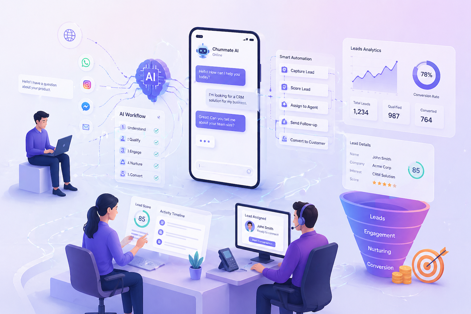 AI-powered team network